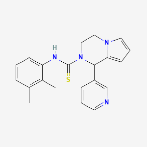 molecular formula C21H22N4S B2649084 N-(2,3-DIMETHYLPHENYL)-1-(PYRIDIN-3-YL)-1H,2H,3H,4H-PYRROLO[1,2-A]PYRAZINE-2-CARBOTHIOAMIDE CAS No. 393833-01-7