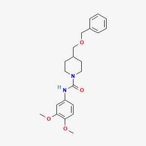 4-((benzyloxy)methyl)-N-(3,4-dimethoxyphenyl)piperidine-1-carboxamide