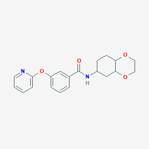 N-(octahydrobenzo[b][1,4]dioxin-6-yl)-3-(pyridin-2-yloxy)benzamide