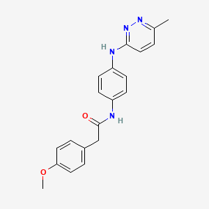 2-(4-methoxyphenyl)-N-(4-((6-methylpyridazin-3-yl)amino)phenyl)acetamide