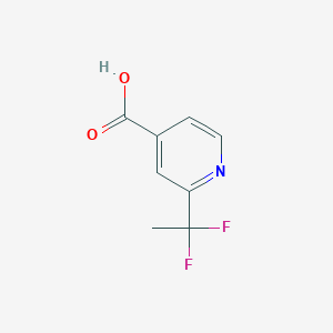 4-Pyridinecarboxylic acid, 2-(1,1-difluoroethyl)-
