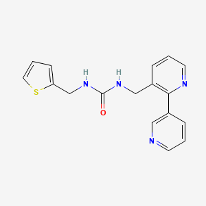 1-([2,3'-Bipyridin]-3-ylmethyl)-3-(thiophen-2-ylmethyl)urea
