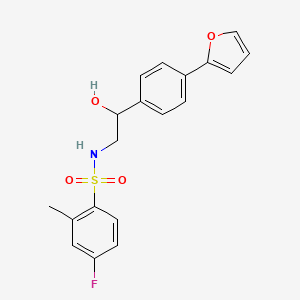 S-(4-fluoro-2-methylphenyl)-2-[4-(furan-2-yl)phenyl]-2-hydroxyethane-1-sulfonamido