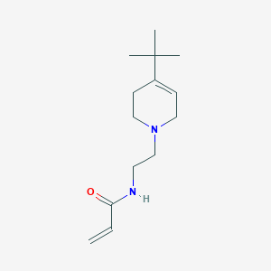 molecular formula C14H24N2O B2649119 N-[2-(4-Tert-butyl-3,6-dihydro-2H-pyridin-1-yl)ethyl]prop-2-enamide CAS No. 2411277-52-4