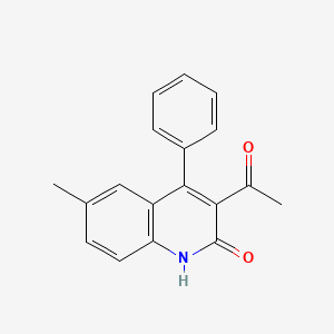 3-acetyl-6-methyl-4-phenylquinolin-2(1H)-one