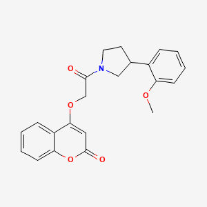 4-(2-(3-(2-methoxyphenyl)pyrrolidin-1-yl)-2-oxoethoxy)-2H-chromen-2-one