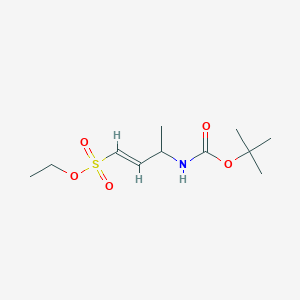 tert-butyl N-[4-(ethoxysulfonyl)but-3-en-2-yl]carbamate