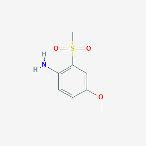 molecular formula C8H11NO3S B2649186 2-Methanesulfonyl-4-methoxyaniline CAS No. 4398-28-1