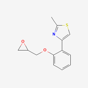 2-Methyl-4-[2-(oxiran-2-ylmethoxy)phenyl]-1,3-thiazole