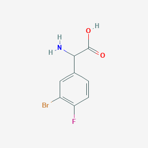Amino(3-bromo-4-fluorophenyl)acetic acid