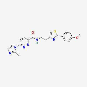 N-(2-(2-(4-methoxyphenyl)thiazol-4-yl)ethyl)-6-(2-methyl-1H-imidazol-1-yl)pyridazine-3-carboxamide