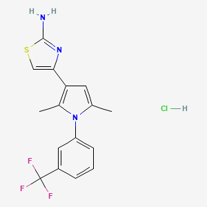 4-{2,5-dimethyl-1-[3-(trifluoromethyl)phenyl]-1H-pyrrol-3-yl}-1,3-thiazol-2-amine hydrochloride