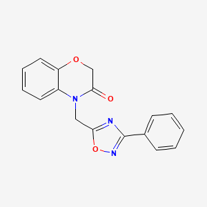 4-[(3-phenyl-1,2,4-oxadiazol-5-yl)methyl]-2H-1,4-benzoxazin-3(4H)-one