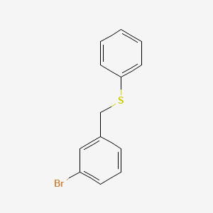 molecular formula C13H11BrS B2649267 1-Bromo-3-(phenylsulfanylmethyl)benzene CAS No. 211615-07-5
