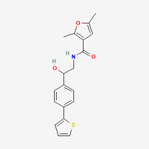 molecular formula C19H19NO3S B2649276 N-{2-hydroxy-2-[4-(thiophen-2-yl)phenyl]ethyl}-2,5-dimethylfuran-3-carboxamide CAS No. 2380179-45-1