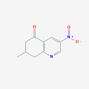 molecular formula C10H10N2O3 B2649305 7,8Dihydro-7-methyl-3-nitro-5(6H)-quinolone CAS No. 123094-67-7