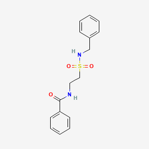 molecular formula C16H18N2O3S B2649321 N-[2-(benzylsulfamoyl)ethyl]benzamide CAS No. 69462-92-6