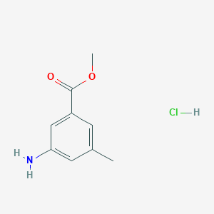 molecular formula C9H12ClNO2 B2649352 Methyl 3-amino-5-methylbenzoate hydrochloride CAS No. 2126177-20-4