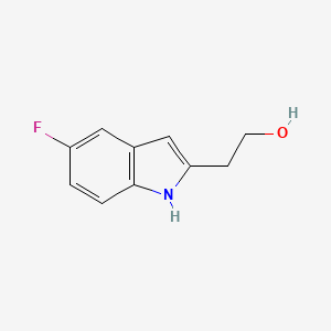 molecular formula C10H10FNO B2649354 2-(5-Fluoro-1H-indol-2-yl)ethan-1-ol CAS No. 1503682-20-9