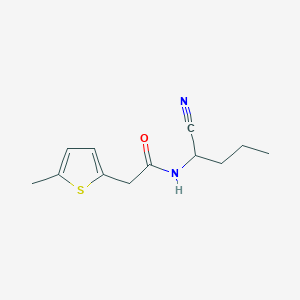 molecular formula C12H16N2OS B2649423 N-(1-cyanobutyl)-2-(5-methylthiophen-2-yl)acetamide CAS No. 1311728-71-8