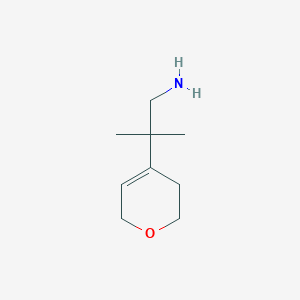 molecular formula C9H17NO B2649424 2-(3,6-dihydro-2H-pyran-4-yl)-2-methylpropan-1-amine CAS No. 1783776-74-8