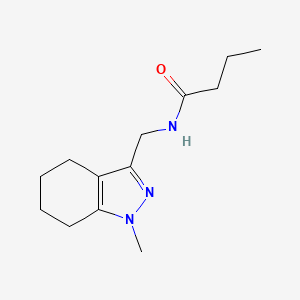 molecular formula C13H21N3O B2649431 N-((1-methyl-4,5,6,7-tetrahydro-1H-indazol-3-yl)methyl)butyramide CAS No. 1448125-28-7
