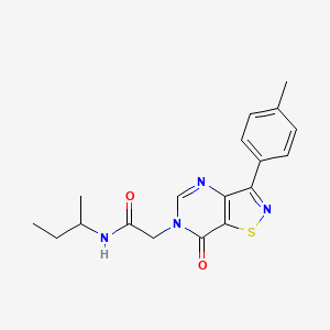 molecular formula C18H20N4O2S B2649475 N-(butan-2-yl)-2-[3-(4-methylphenyl)-7-oxo-6H,7H-[1,2]thiazolo[4,5-d]pyrimidin-6-yl]acetamide CAS No. 1112395-68-2