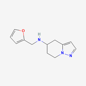 molecular formula C12H15N3O B2649485 N-[(furan-2-yl)methyl]-4H,5H,6H,7H-pyrazolo[1,5-a]pyridin-5-amine CAS No. 2034296-53-0