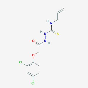 molecular formula C12H13Cl2N3O2S B2649505 1-[[2-(2,4-Dichlorophenoxy)acetyl]amino]-3-prop-2-enylthiourea CAS No. 18233-39-1