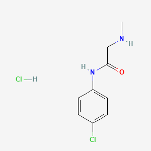 molecular formula C9H12Cl2N2O B2649551 N-(4-chlorophenyl)-2-(methylamino)acetamide hydrochloride CAS No. 1049769-31-4