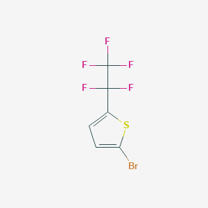 molecular formula C6H2BrF5S B2649559 2-Bromo-5-pentafluoroethyl-thiophene CAS No. 1429056-32-5