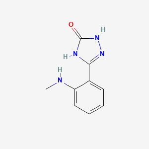 3-[2-(Methylamino)phenyl]-1,4-dihydro-1,2,4-triazol-5-one