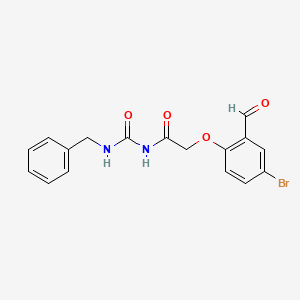 N-(benzylcarbamoyl)-2-(4-bromo-2-formylphenoxy)acetamide