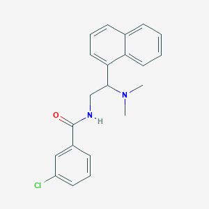 3-chloro-N-(2-(dimethylamino)-2-(naphthalen-1-yl)ethyl)benzamide