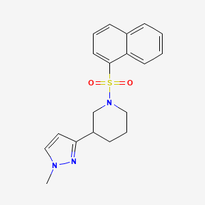 3-(1-methyl-1H-pyrazol-3-yl)-1-(naphthalen-1-ylsulfonyl)piperidine