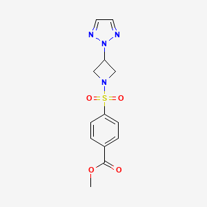 methyl 4-((3-(2H-1,2,3-triazol-2-yl)azetidin-1-yl)sulfonyl)benzoate