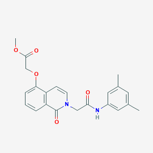 Methyl 2-[2-[2-(3,5-dimethylanilino)-2-oxoethyl]-1-oxoisoquinolin-5-yl]oxyacetate