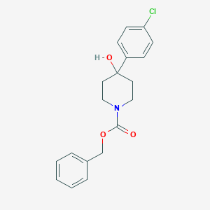 molecular formula C19H20ClNO3 B026496 Benzyl 4-(4-chlorophenyl)-4-hydroxypiperidine-1-carboxylate CAS No. 1076199-00-2