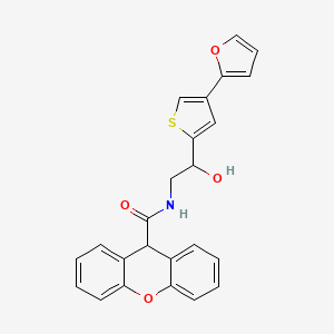 molecular formula C24H19NO4S B2649602 N-{2-[4-(furan-2-yl)thiophen-2-yl]-2-hydroxyethyl}-9H-xanthene-9-carboxamide CAS No. 2380009-95-8