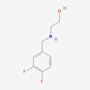 molecular formula C9H11F2NO B2649659 N-(3,4-Difluorobenzyl)ethanolamine CAS No. 610769-18-1