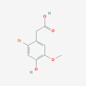 molecular formula C9H9BrO4 B2649660 2-Bromo-4-hydroxy-5-methoxyphenylacetic acid CAS No. 181517-98-6