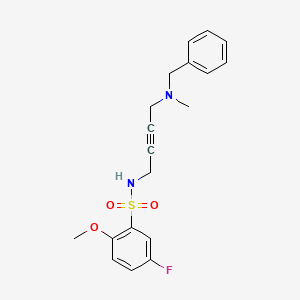 N-(4-(benzyl(methyl)amino)but-2-yn-1-yl)-5-fluoro-2-methoxybenzenesulfonamide