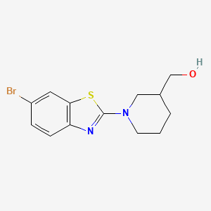 [1-(6-Bromo-1,3-benzothiazol-2-yl)piperidin-3-yl]methanol