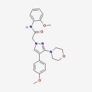 N-(2-methoxyphenyl)-2-(4-(4-methoxyphenyl)-3-morpholino-1H-pyrazol-1-yl)acetamide