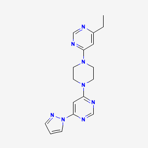 4-[4-(6-ethylpyrimidin-4-yl)piperazin-1-yl]-6-(1H-pyrazol-1-yl)pyrimidine