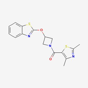 (3-(Benzo[d]thiazol-2-yloxy)azetidin-1-yl)(2,4-dimethylthiazol-5-yl)methanone
