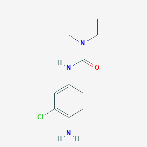 molecular formula C11H16ClN3O B2649706 1-(4-amino-3-chlorophenyl)-3,3-diethylurea CAS No. 1554898-62-2