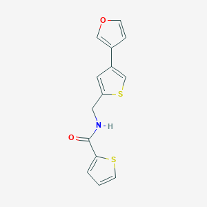 B2649713 N-[[4-(Furan-3-yl)thiophen-2-yl]methyl]thiophene-2-carboxamide CAS No. 2379988-22-2