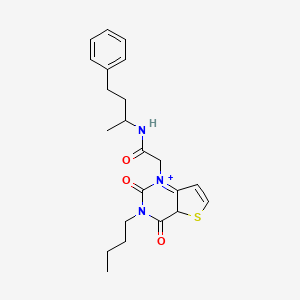 molecular formula C22H27N3O3S B2649717 2-{3-butyl-2,4-dioxo-1H,2H,3H,4H-thieno[3,2-d]pyrimidin-1-yl}-N-(4-phenylbutan-2-yl)acetamide CAS No. 1252817-27-8