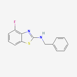 molecular formula C14H11FN2S B2649719 N-benzyl-4-fluorobenzo[d]thiazol-2-amine CAS No. 862975-05-1